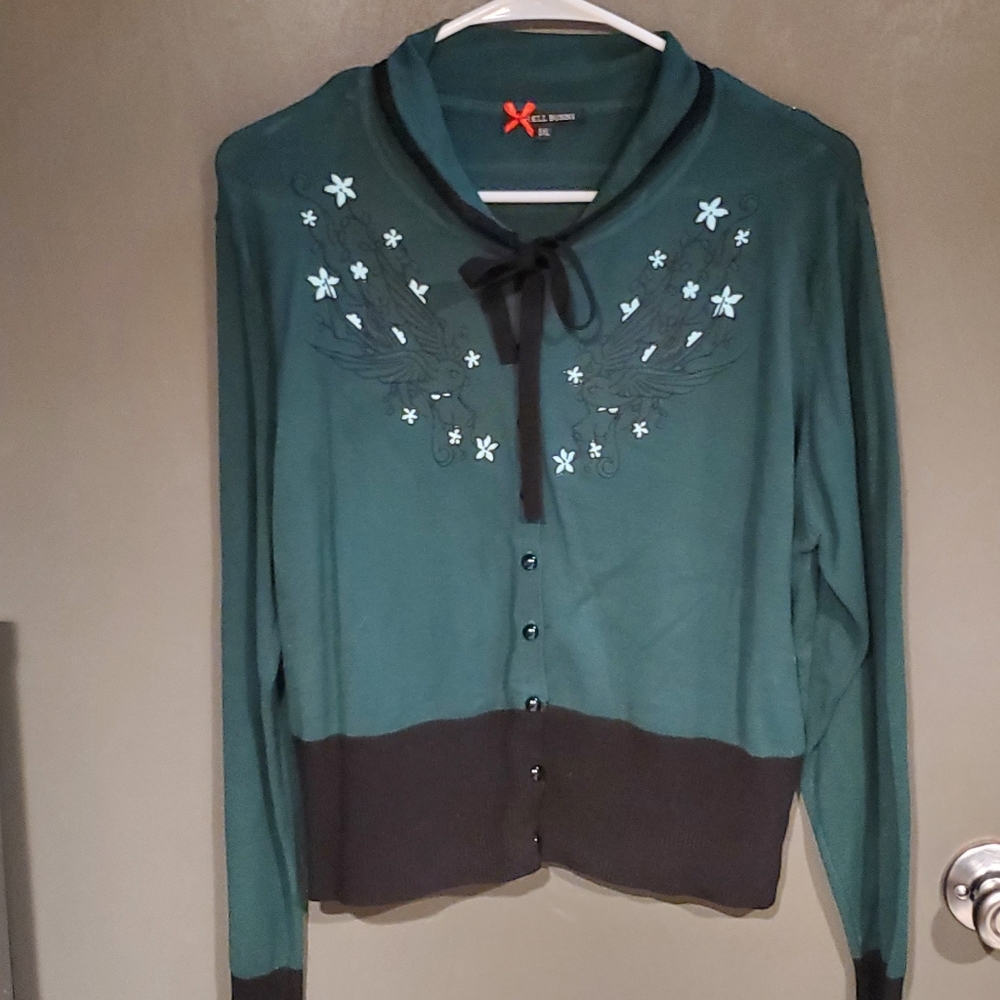 Hell Bunny embroidered sweater 3x